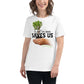 What We Save Saves Us Tree in Hands White Motivational Women’s T-Shirt Lifestyle