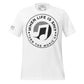 When Life Is Sh*t Turn the Music Up White Motivational Men's T-Shirt