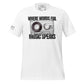 When Words Fail, Music Speaks - Cassette Edition White Motivational Men's T-Shirt