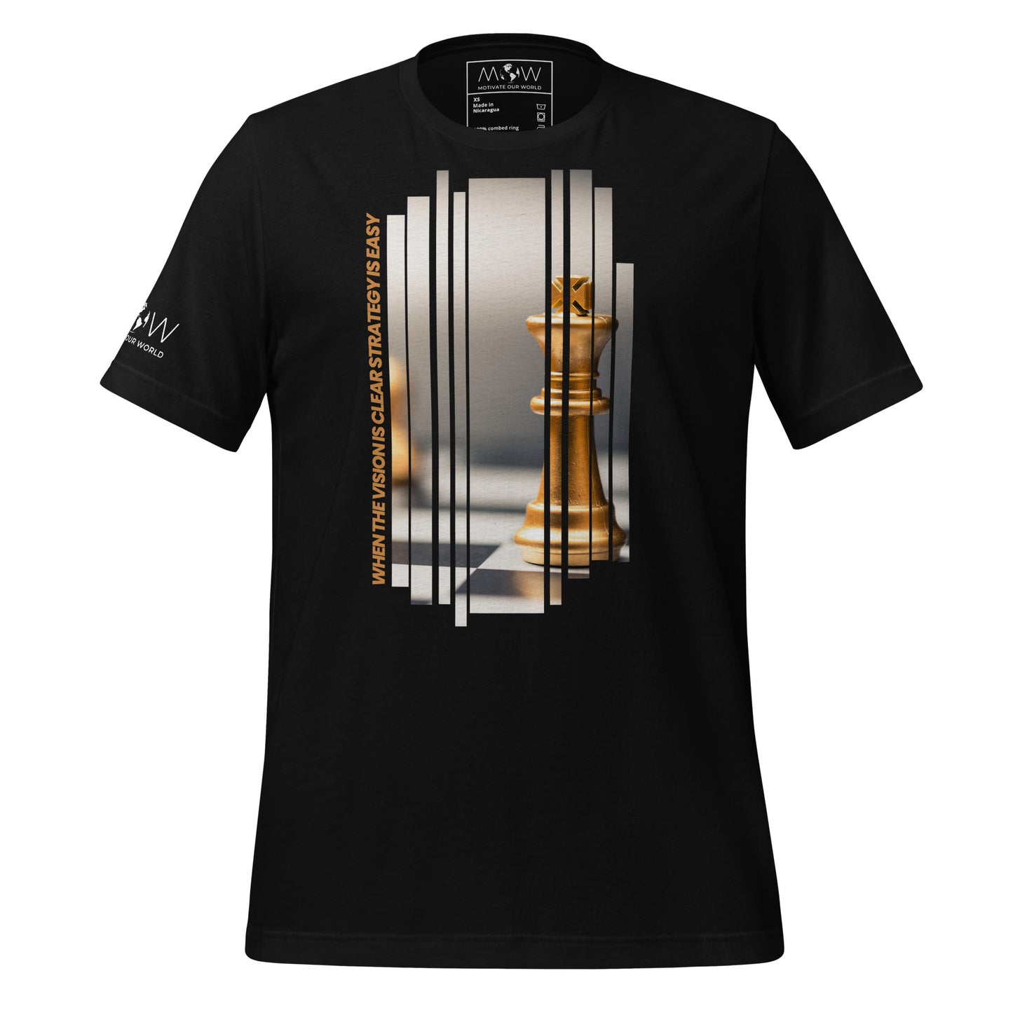 When the Vision Black Motivational Men's T-Shirt