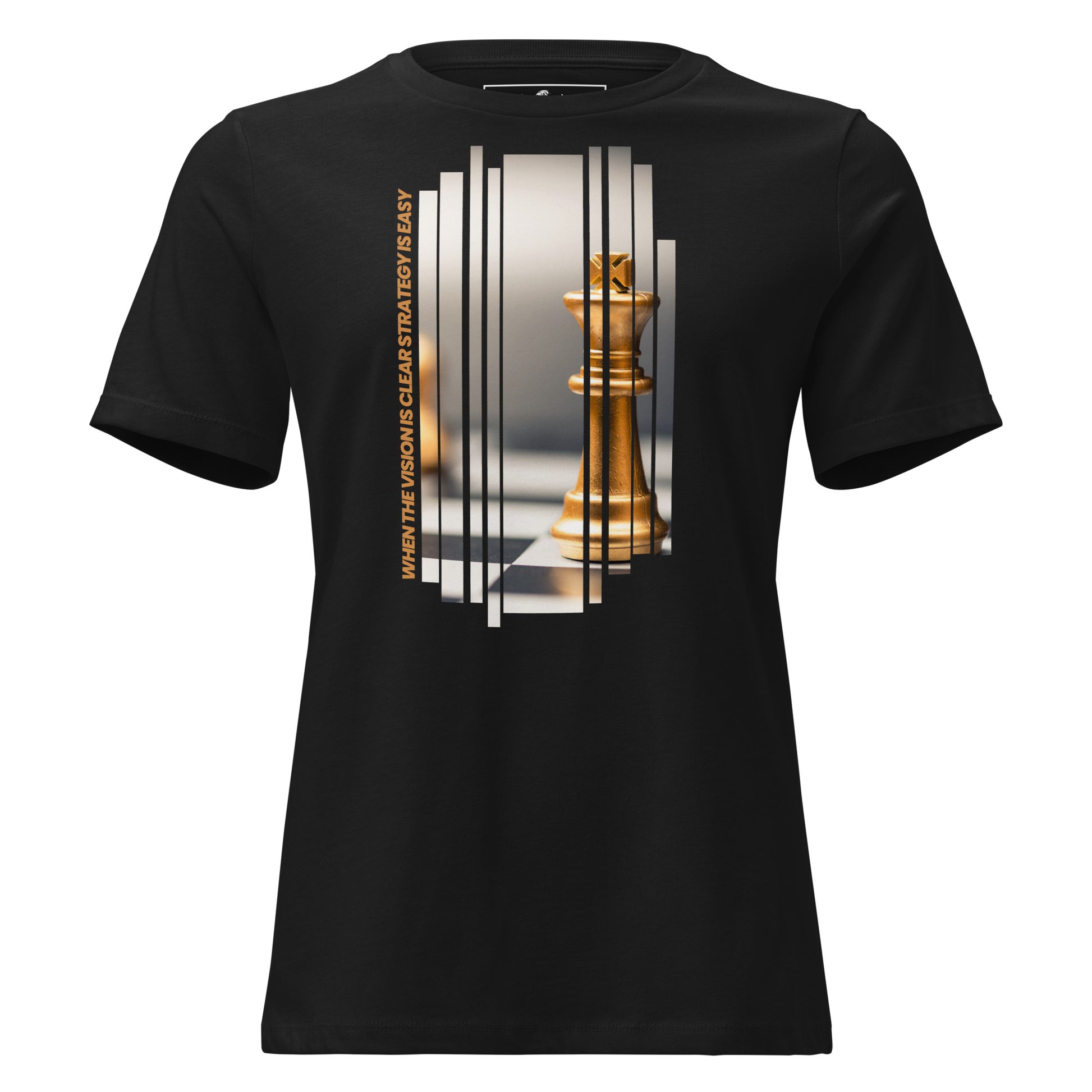 When the Vision Black Motivational Women’s T-Shirt