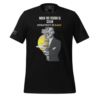 When the Vision Is Clear Black Motivational Men's T-Shirt