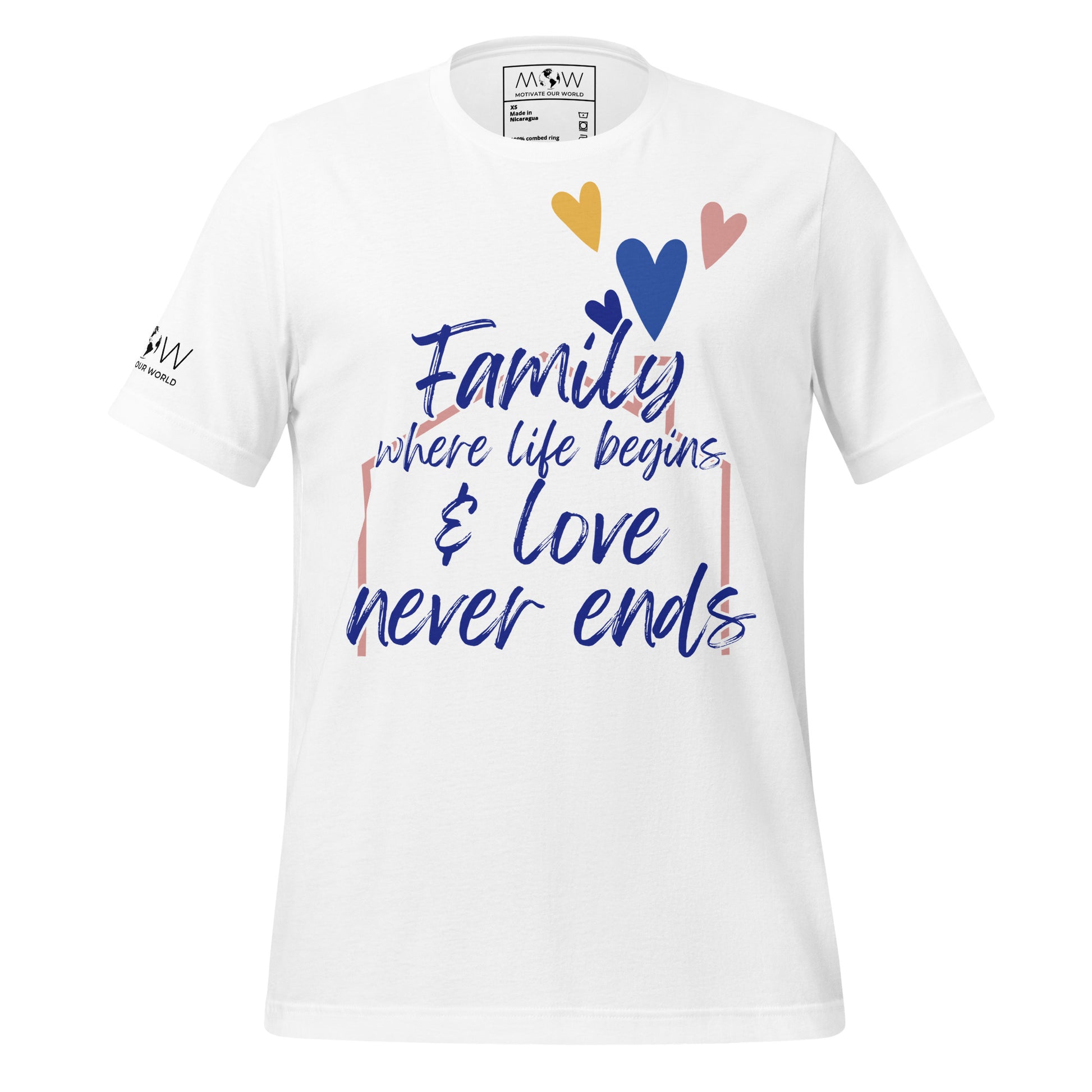 Where Life Begins & Love Never Ends - White Motivational Men's T-Shirt