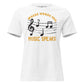 Where Words Fail Music Speaks – Music Notes White Motivational Women’s T-Shirt