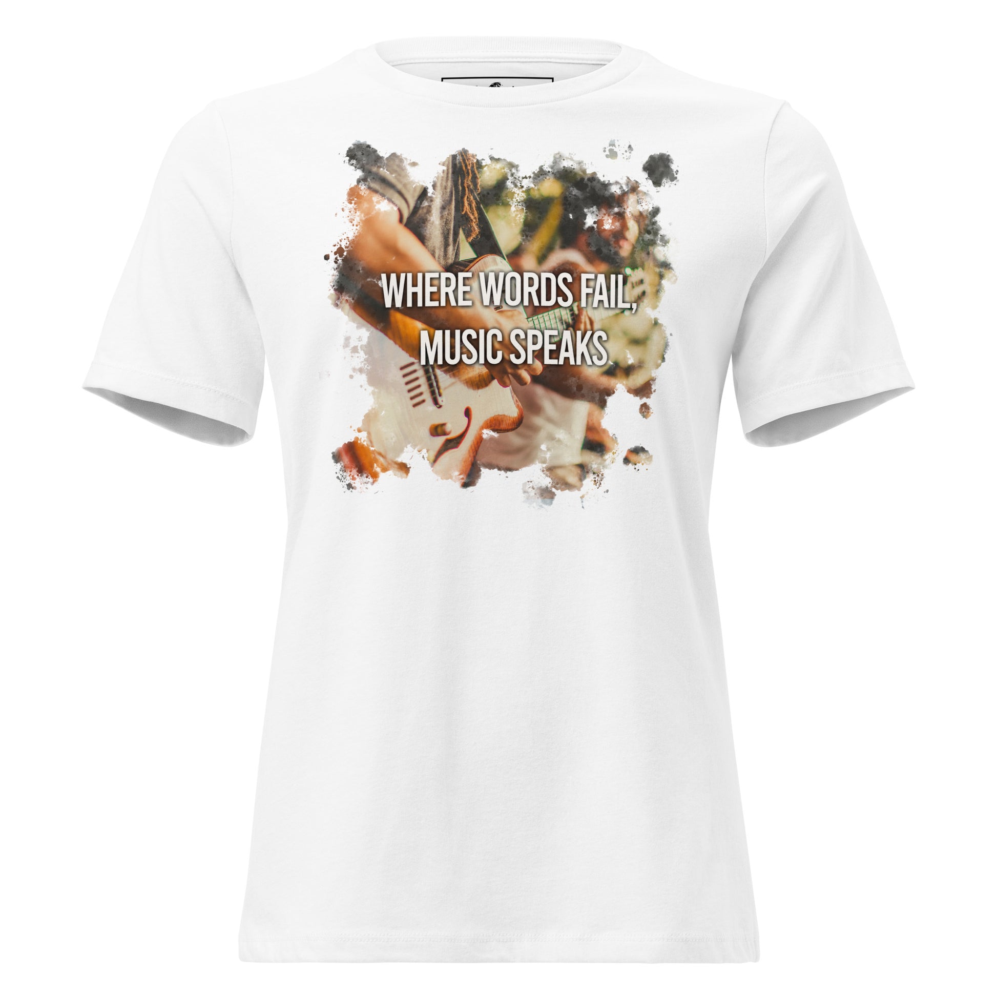 Where Words Fail White Motivational Women’s T-Shirt