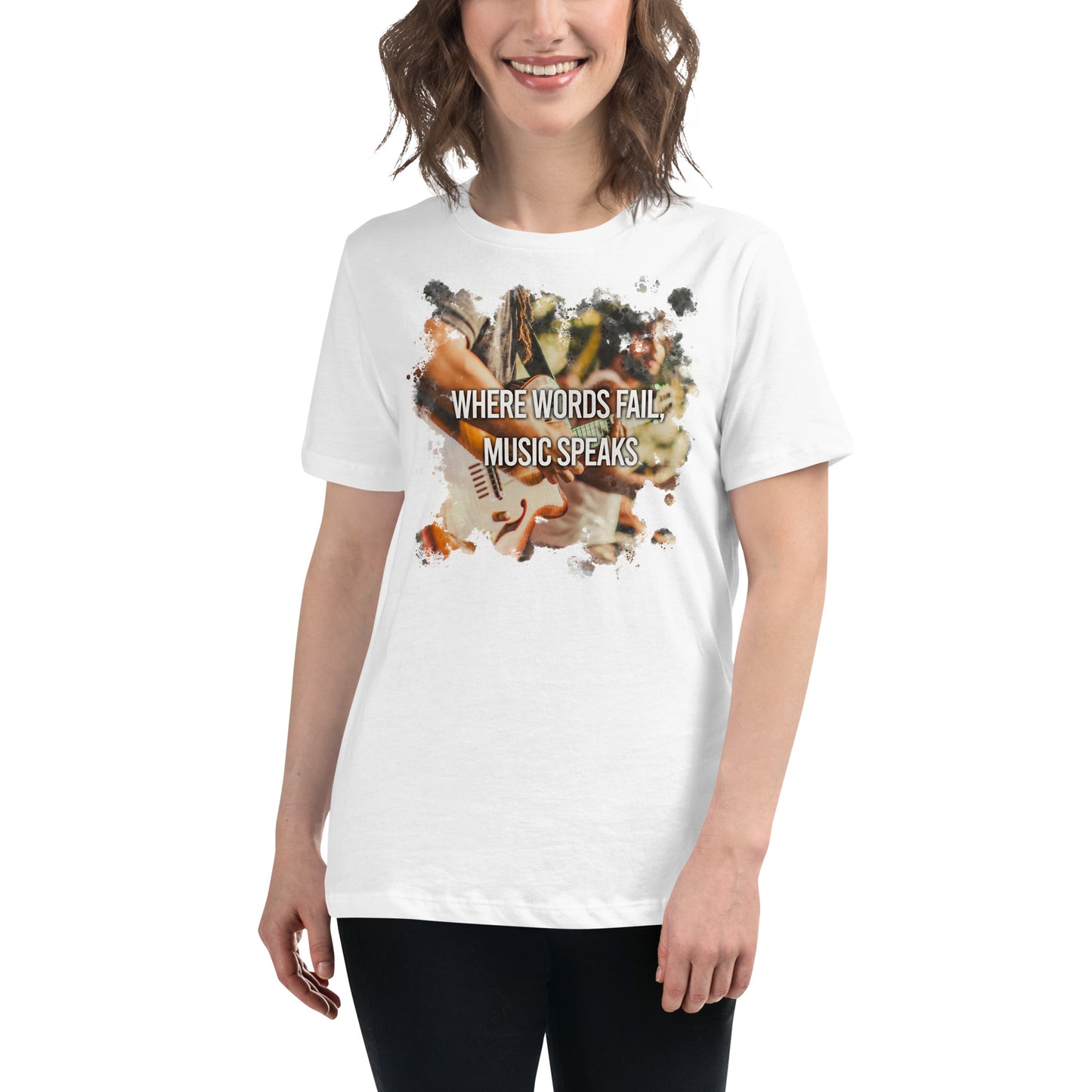 Where Words Fail White Motivational Women’s T-Shirt Lifestyle