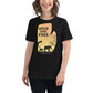 Wild and Free - African Wildlife Black Motivational Women’s T-Shirt Lifestyle