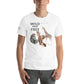 Wild and Free - Watercolor Wildlife White Motivational Men's T-Shirt