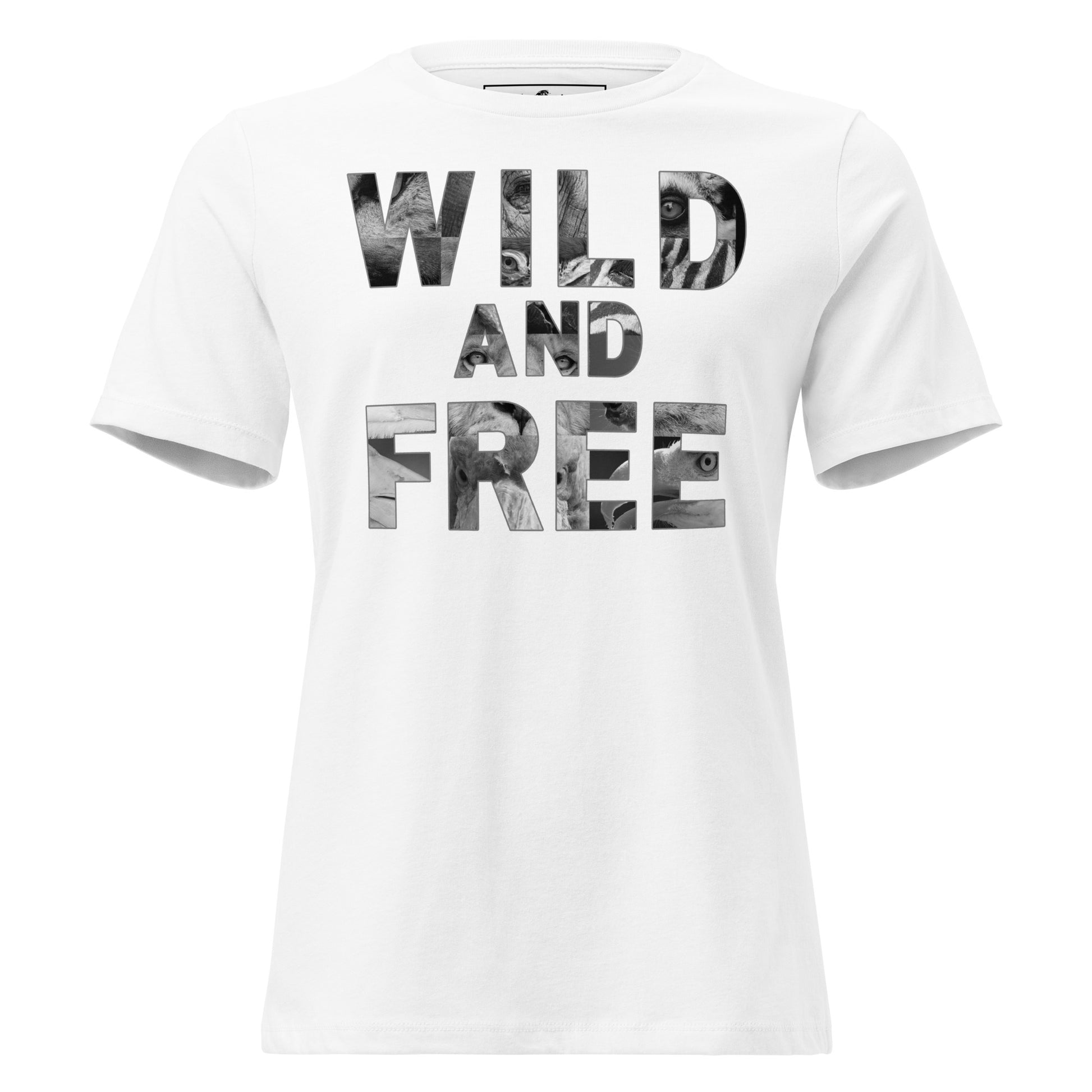 Wild and Free White Motivational Women’s T-Shirt