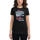 "Winners Never Quit and Quitters Never Win" Women’s Motivational Black T-Shirt
