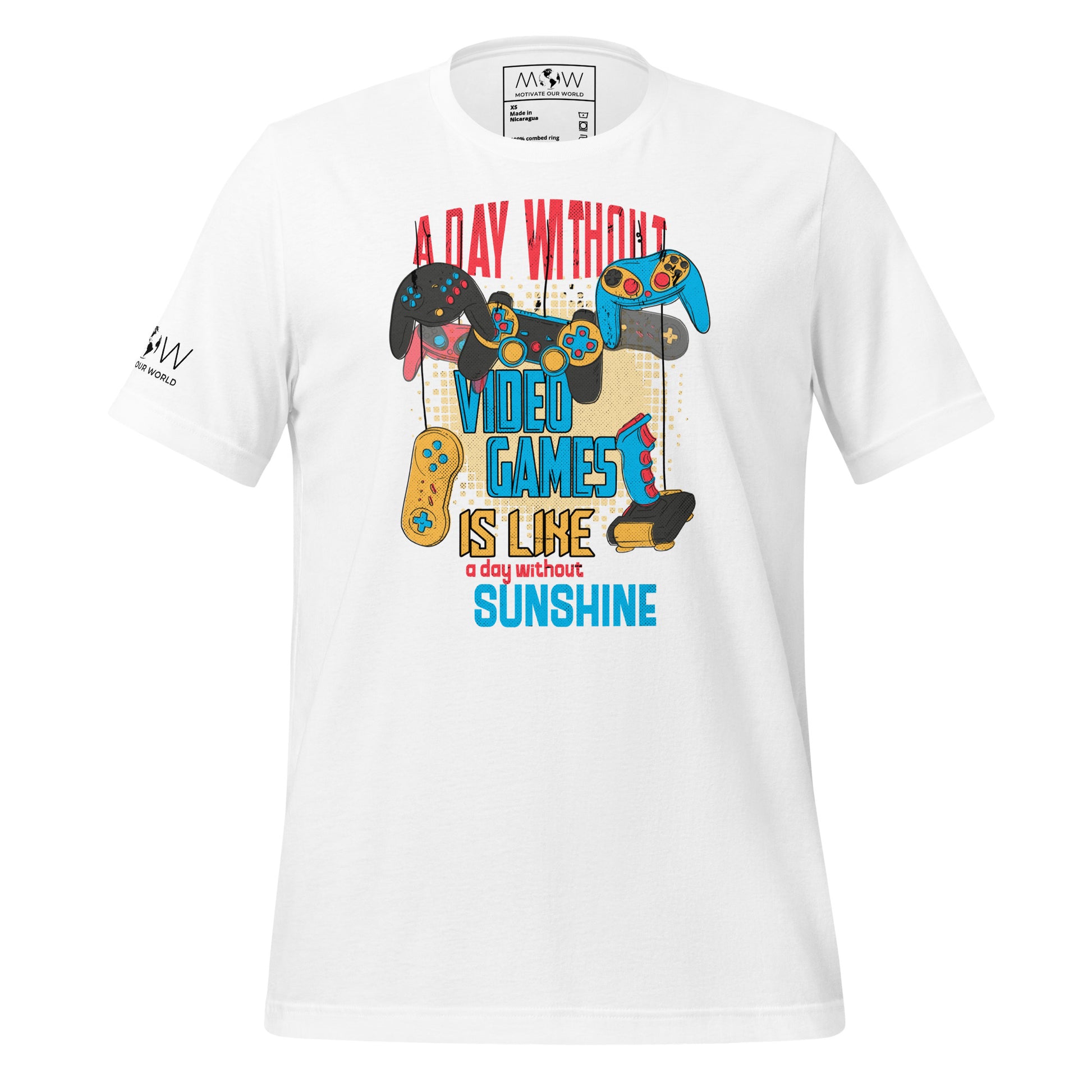 Without Video Games White Motivational Men's T-Shirt