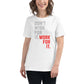 Work For It White Motivational Women’s T-Shirt Lifestyle