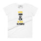 Work Hard and Be Nice Women’s Motivational White T-Shirt