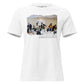 "Work Harder Team Hustle" White Motivational Women’s T-Shirt