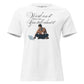 Work On It More Than You Talk About It White Motivational Women’s T-Shirt