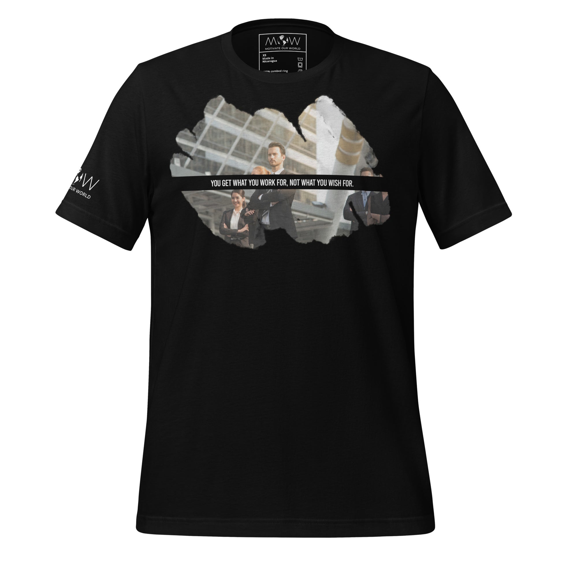 Work for It – Corporate Grind Edition Black Motivational Men's T-Shirt