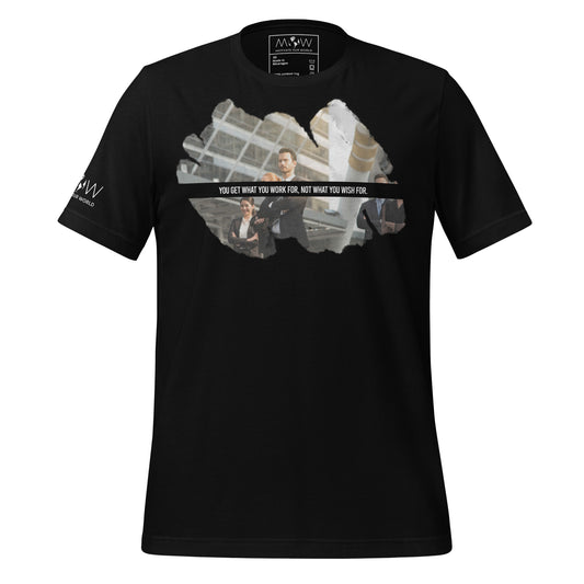 Work for It – Corporate Grind Edition Black Motivational Men's T-Shirt