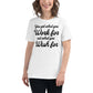 Work for It, Not Wish for It – Classic Script Edition White Motivational Women’s T-Shirt Lifestyle