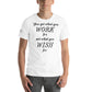 Work for It, Not Wish for It – Grit Script Edition White Motivational Men's T-Shirt Lifestyle
