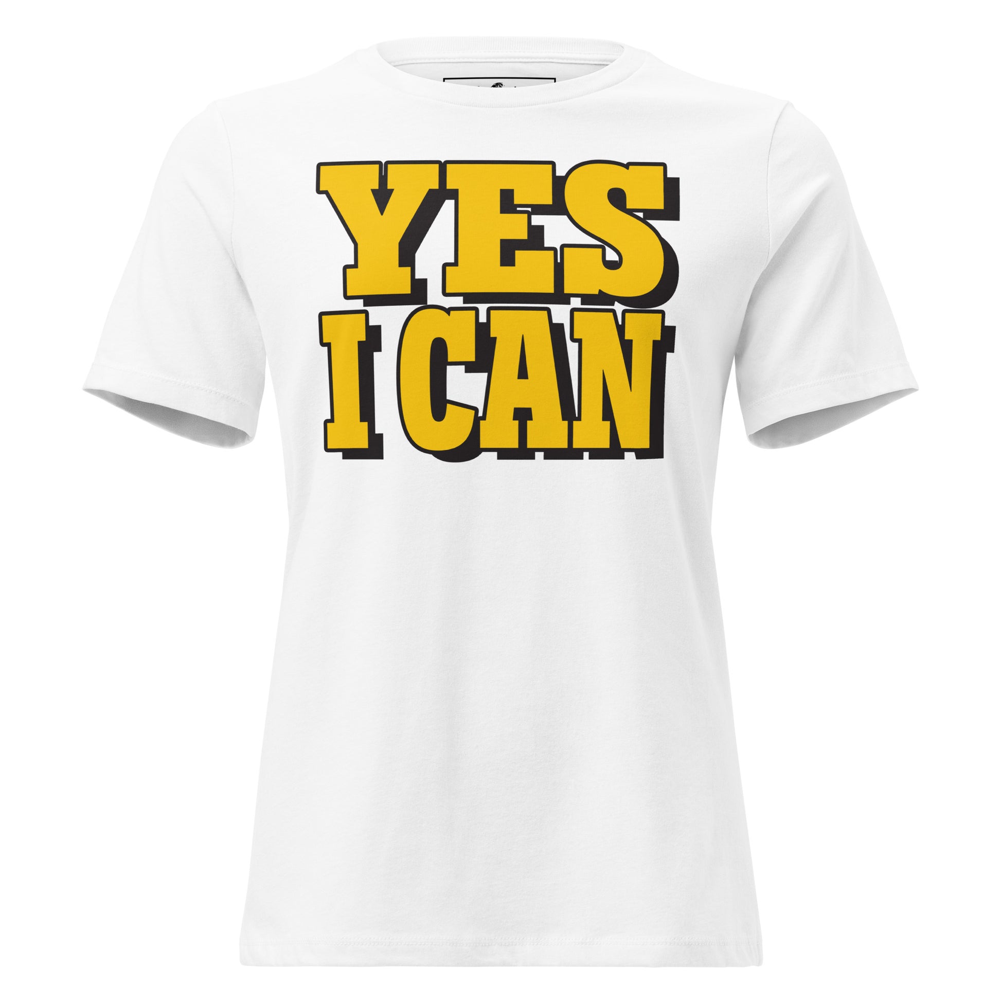 Yes I Can White Motivational Women’s T-Shirt