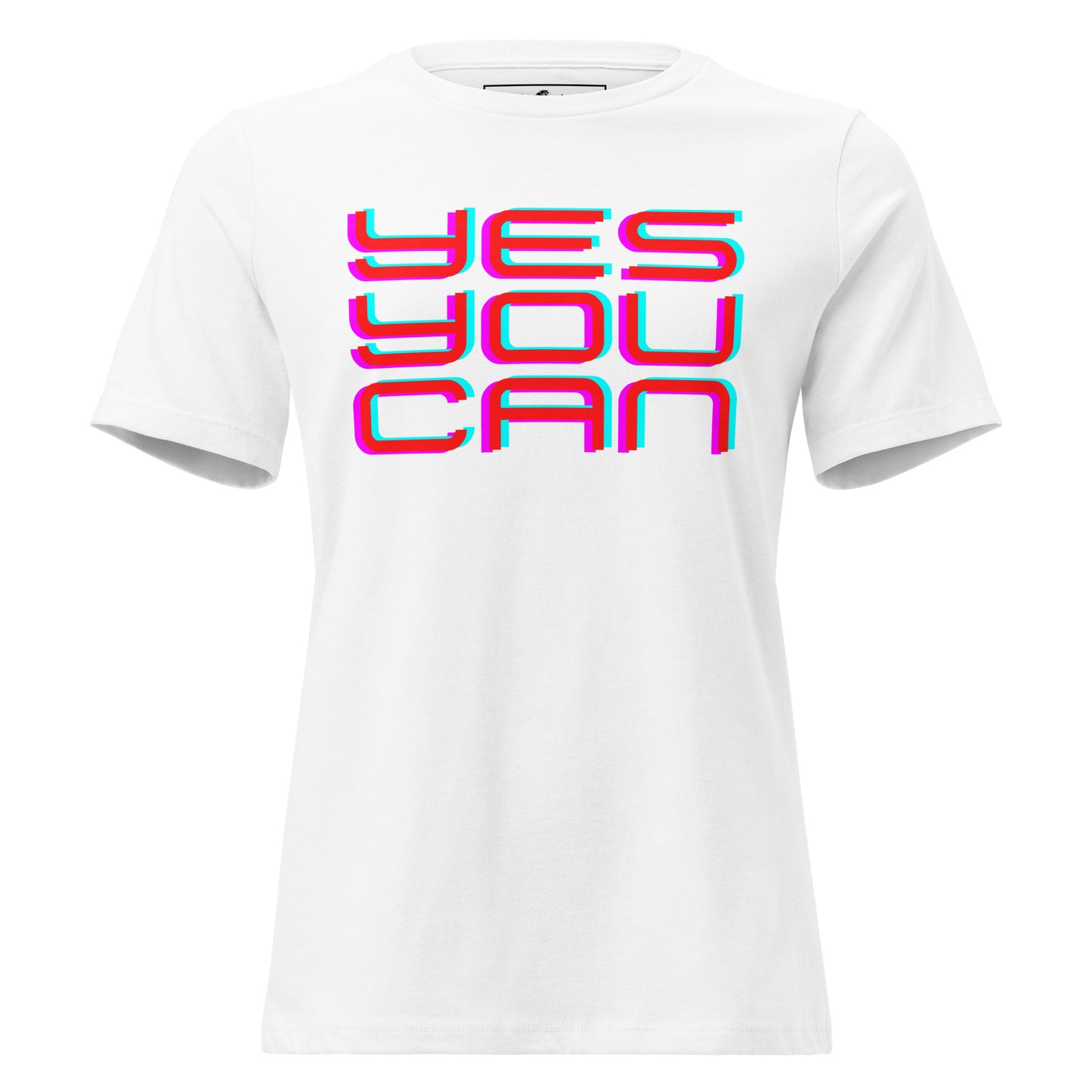 Yes You Can White Motivational Women’s T-Shirt