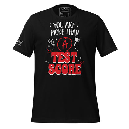 You Are More Than A Test Black Motivational Men's T-Shirt