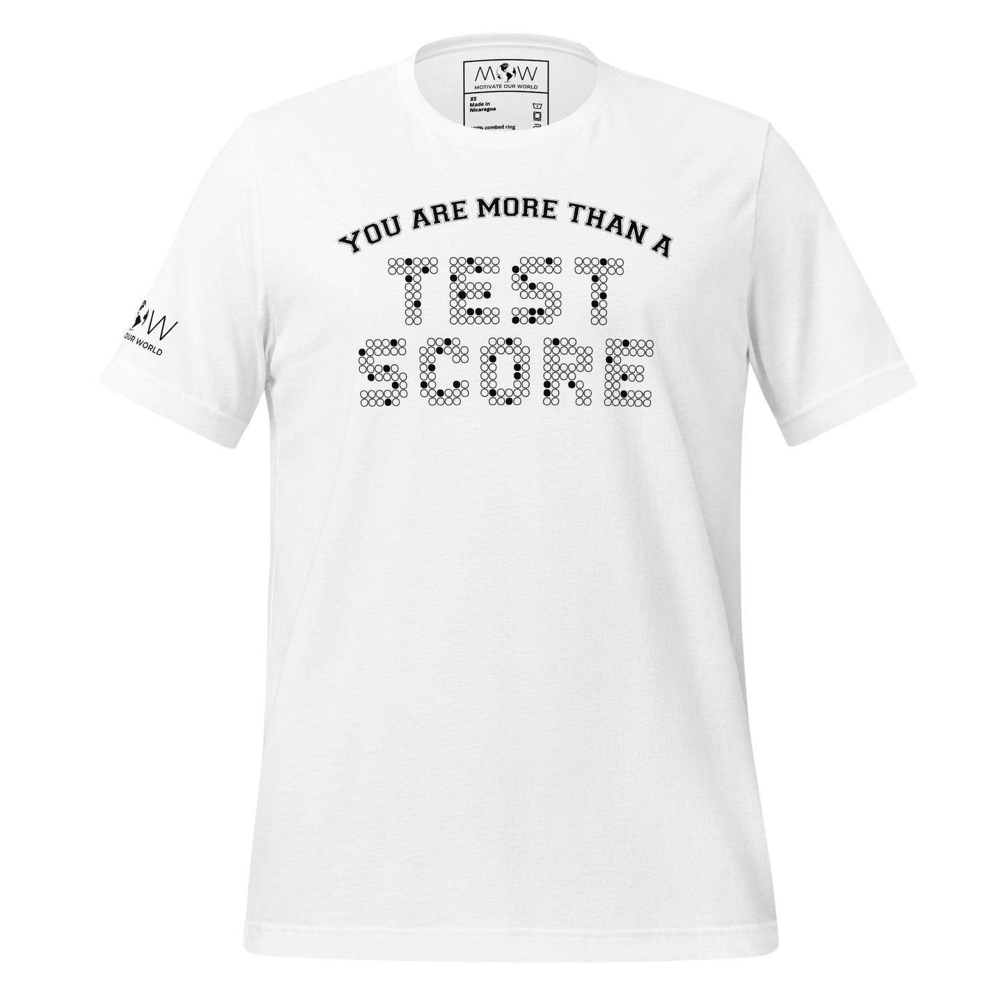 You Are More Than A Test Score White Motivational Men's T-Shirt