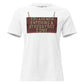 You Are Now Entering a Stress-Free Zone (Rustic Sign Design) White Motivational Women’s T-Shirt