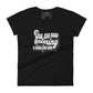 You Are Now Entering a Stress-Free Zone (Script Design) Women’s Motivational Black T-Shirt