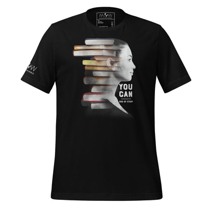 You Can. End of Story. Men's Motivational Black T-Shirt