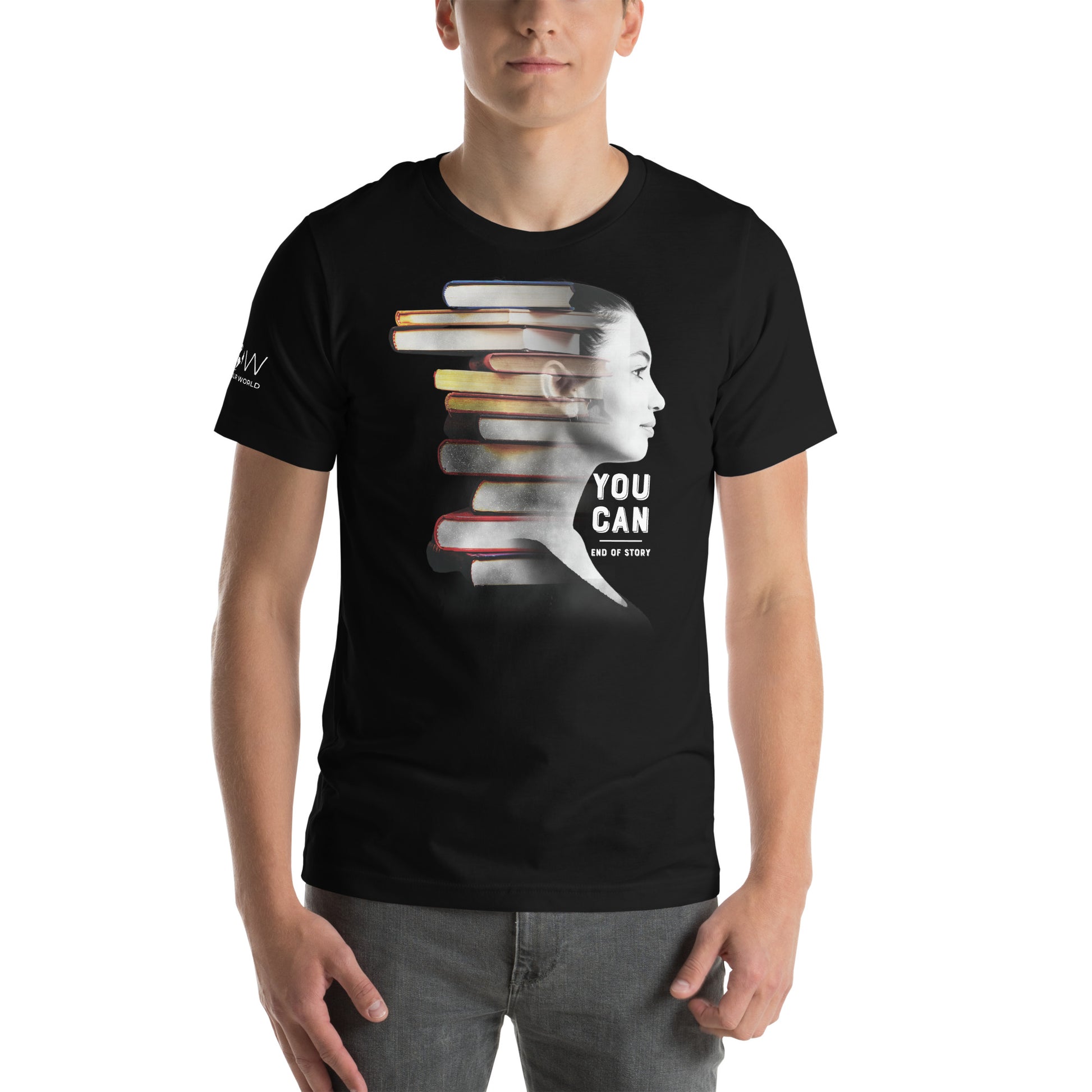 You Can. End of Story. Men's Motivational Black T-Shirt
