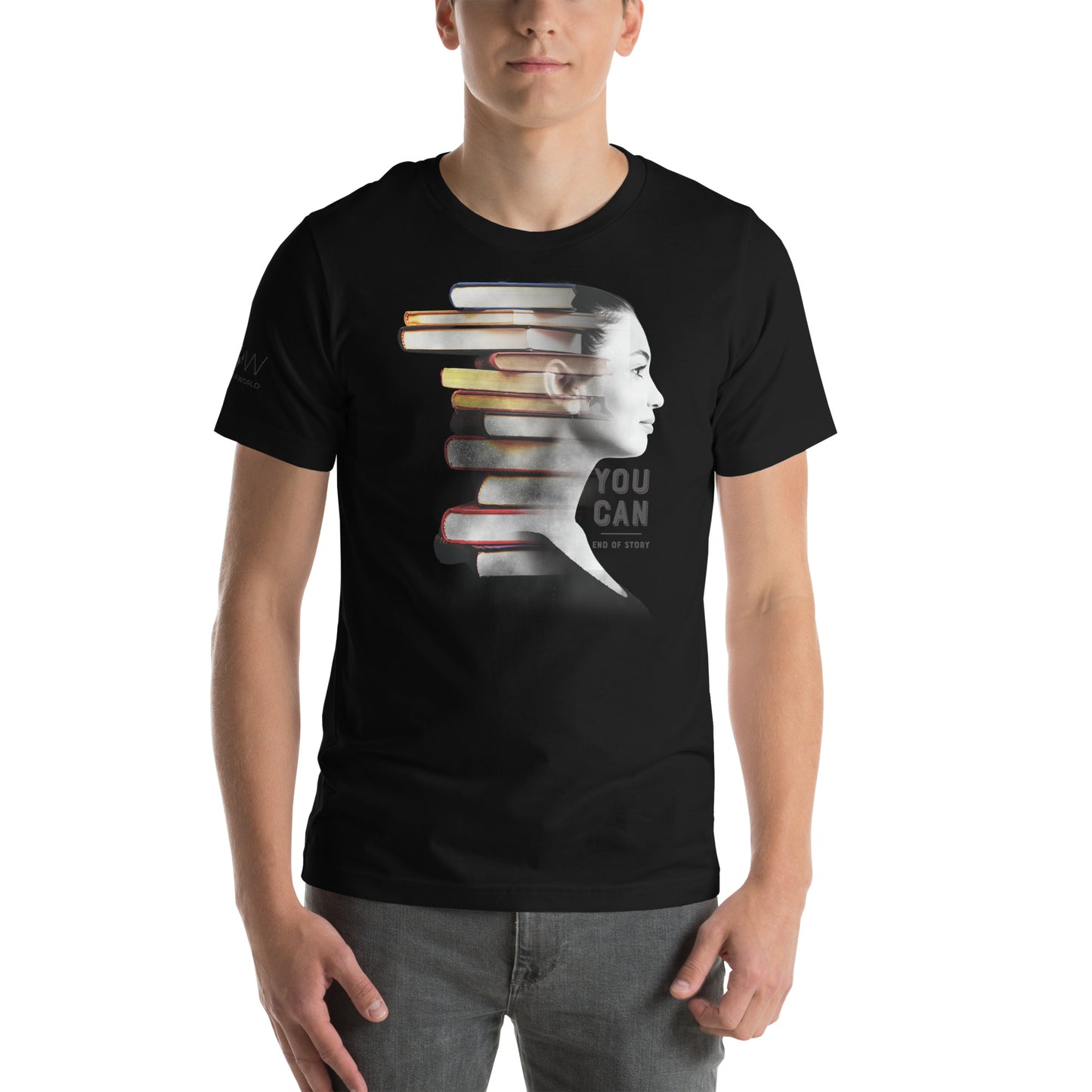 You Can. End of Story. Men's Motivational Black T-Shirt