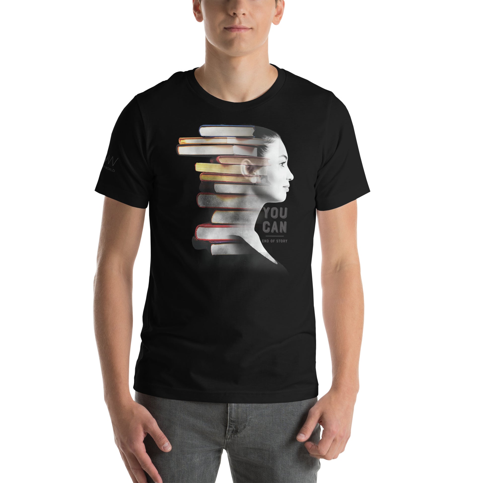 You Can. End of Story. Men's Motivational Black T-Shirt