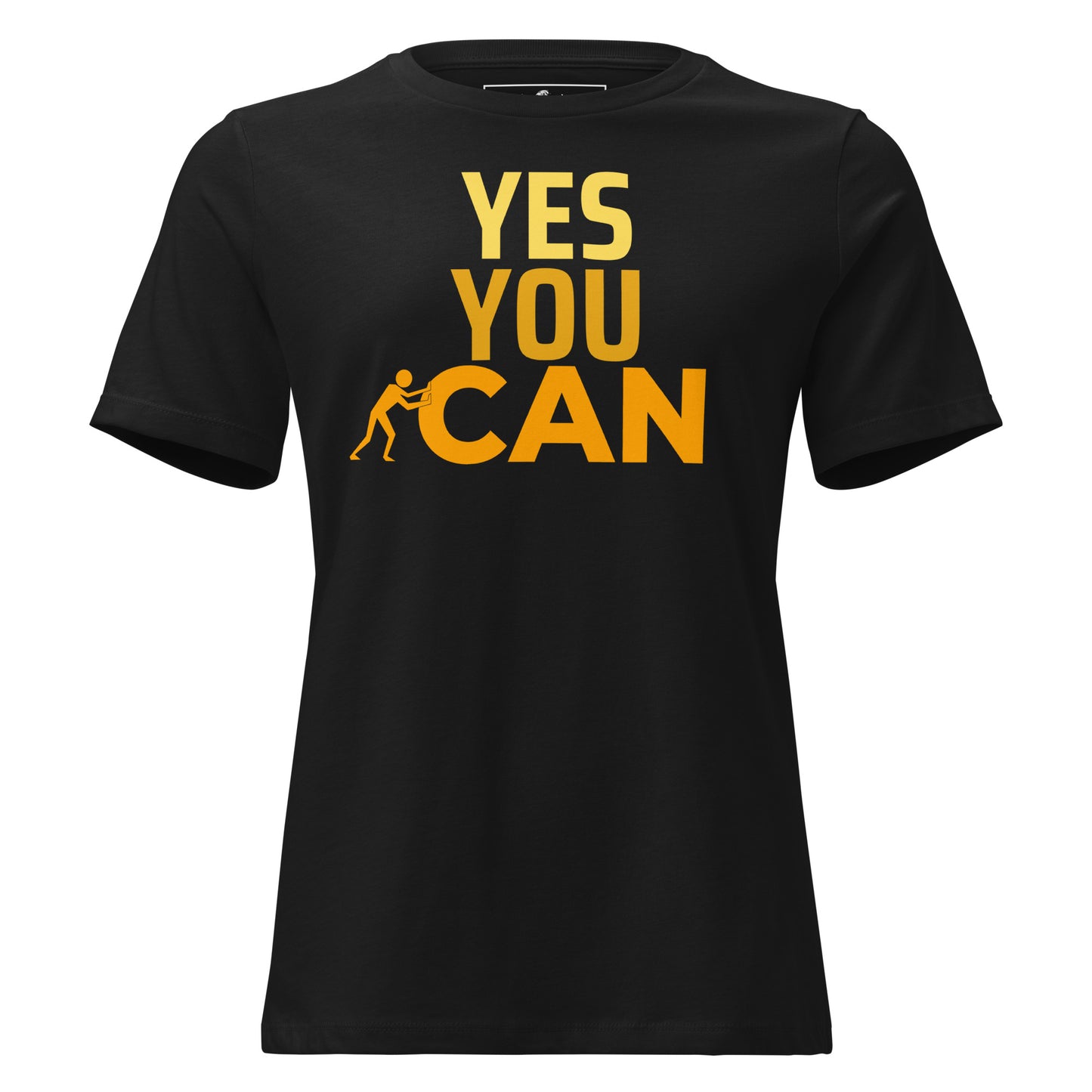 "You Can" Black Motivational Women’s T-Shirt