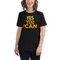 "You Can" Black Motivational Women’s T-Shirt