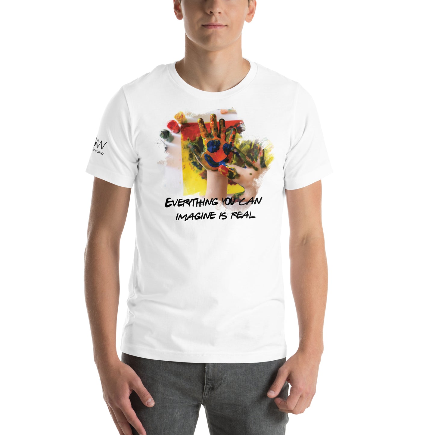 You Can Imagine White Motivational  Men's T-Shirt