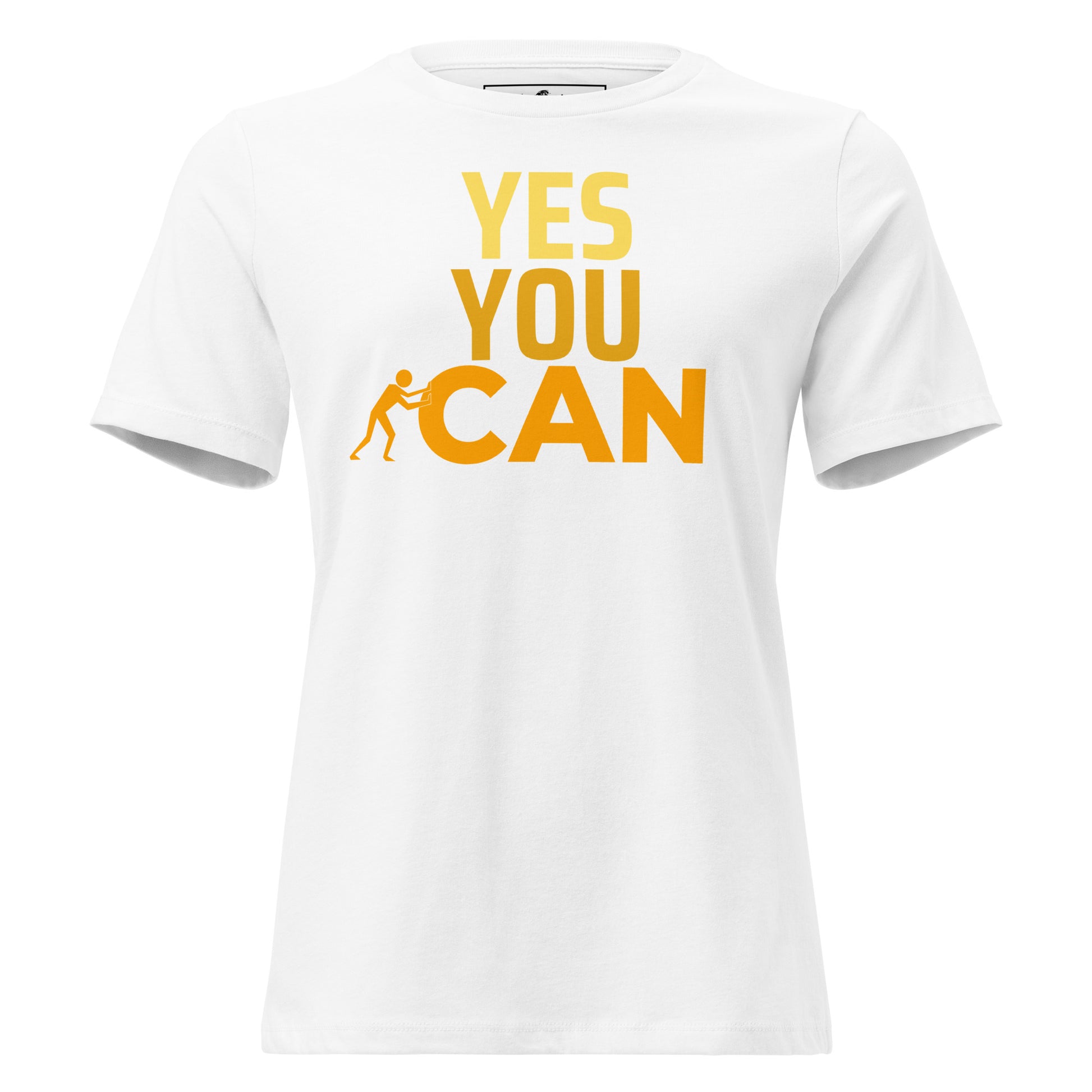 "You Can" White Motivational Women’s T-Shirt