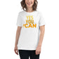 "You Can" White Motivational Women’s T-Shirt