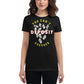 You Can’t Deposit Excuses III Women’s Motivational Black T-Shirt