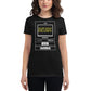 You Can’t Deposit Excuses IV Women’s Motivational Black T-Shirt