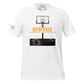 "You Get What You Focus On" Basketball Men's Motivational White T-Shirt 