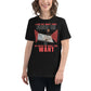 "You Get What You Focus On" Basketball Ring Black Motivational Women’s T-Shirt Lifestyle