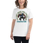 "You Get What You Focus On" Football Eagle White Motivational Women’s T-Shirt Lifestyle