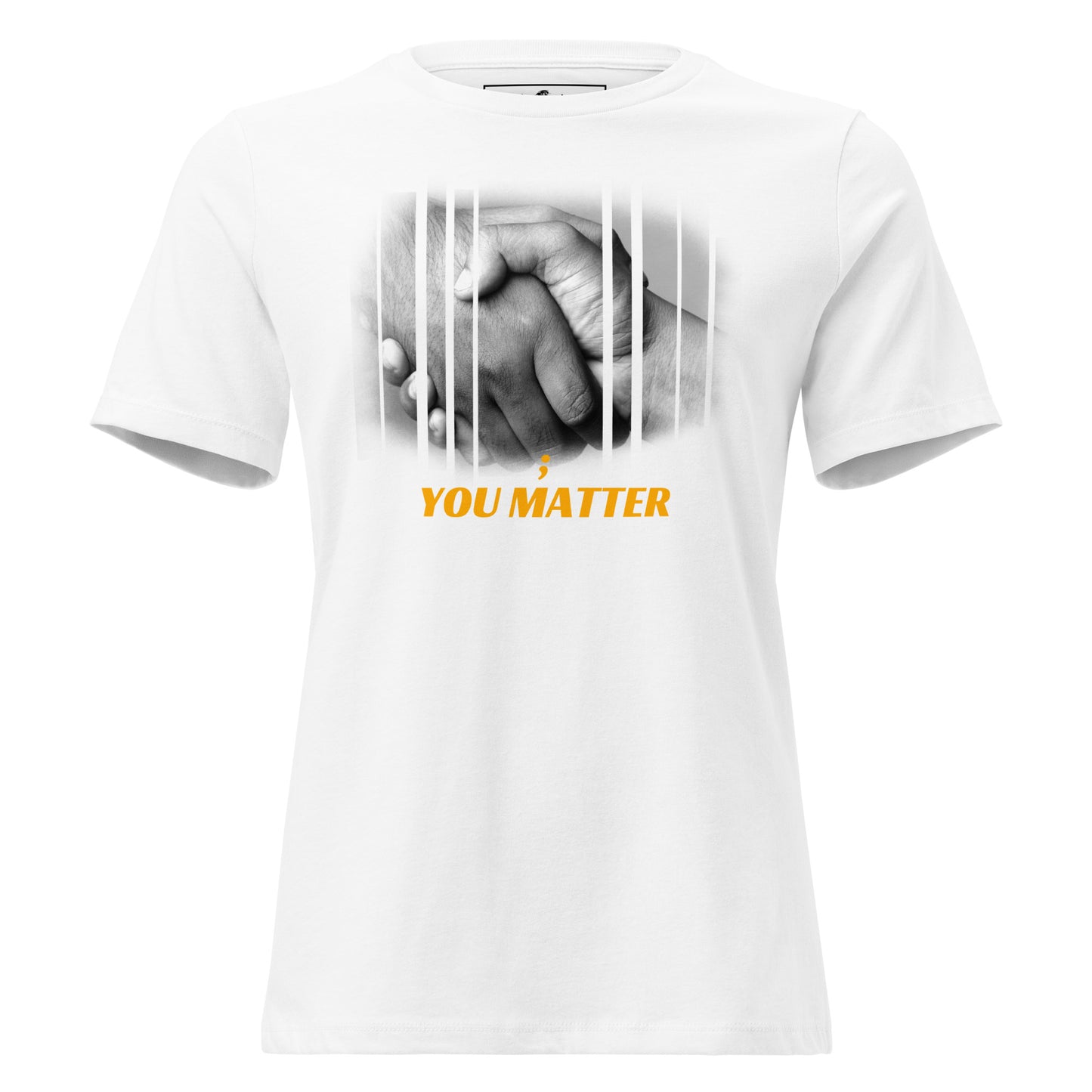You Matter - Black and White White Motivational Women’s T-Shirt
