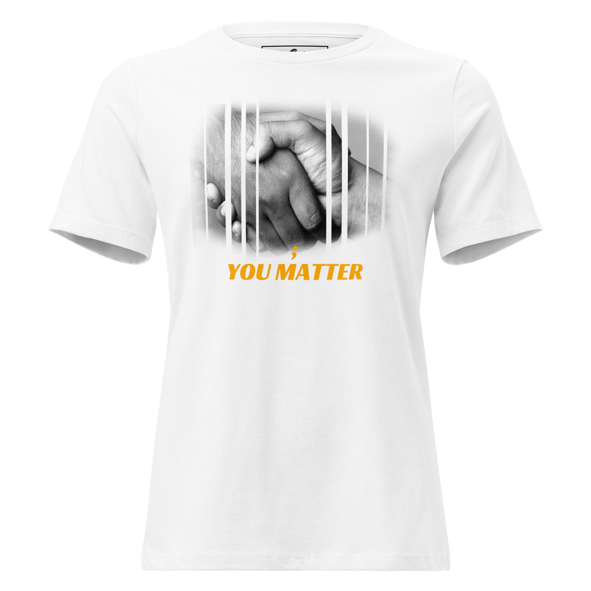 You Matter - Black and White White Motivational Women’s T-Shirt
