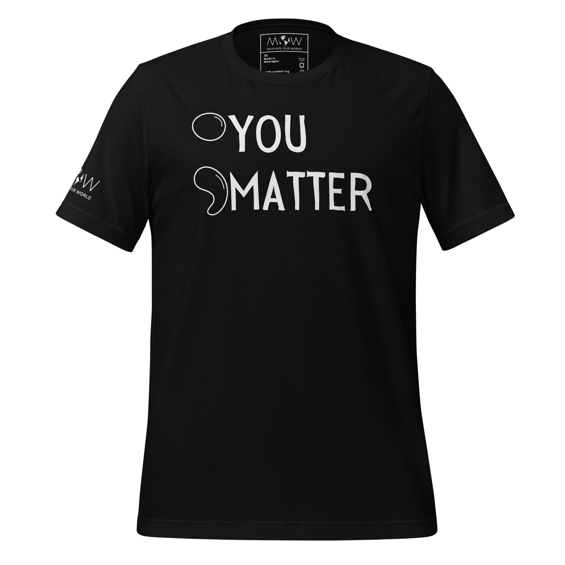 You Matter Black Motivational Men's T-Shirt