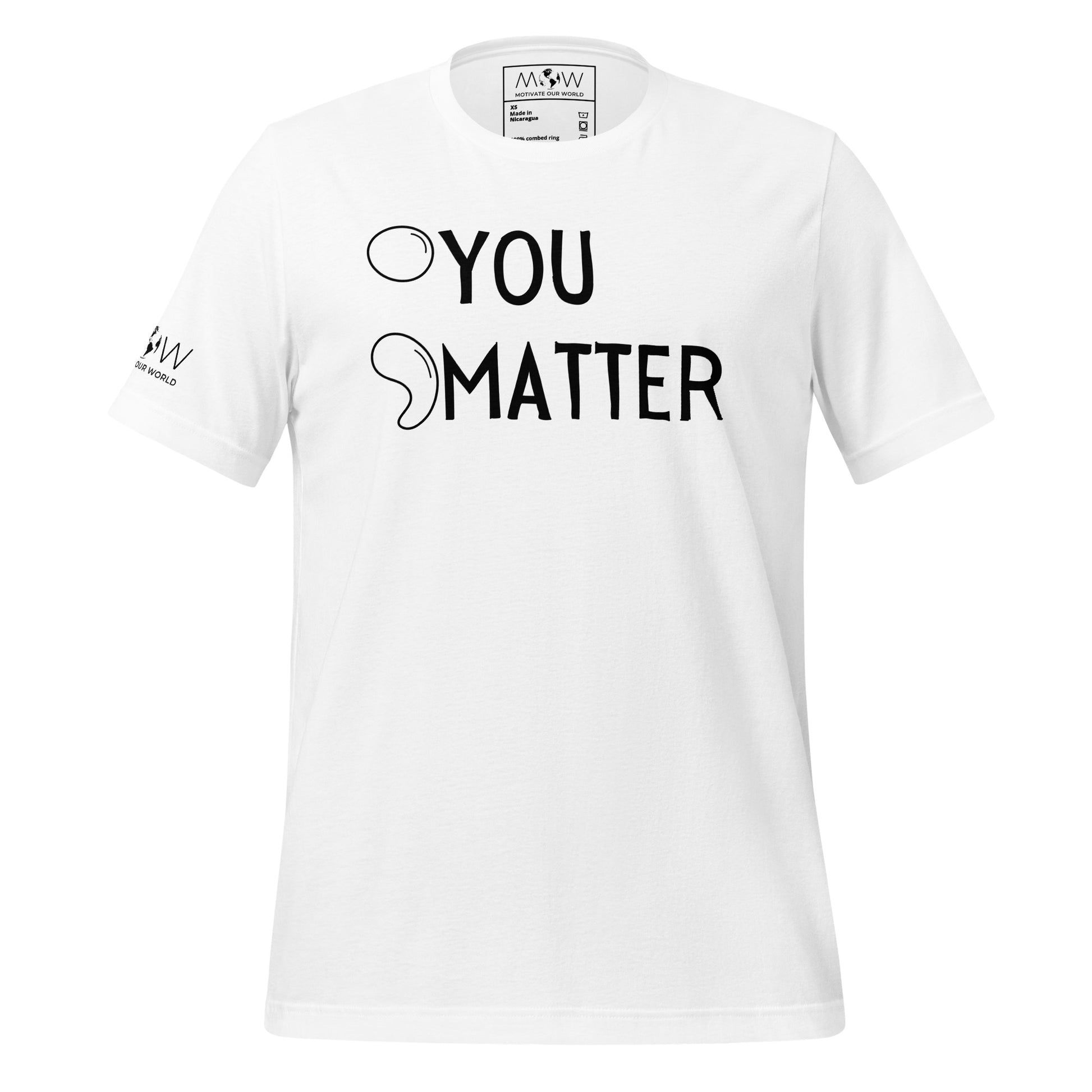 You Matter White Motivational Men's T-Shirt
