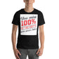 You Miss 100% of the Shots You Never Take Men's Motivational Black T-Shirt