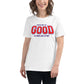 You're Only As Good As Your Last Bat White Motivational Women’s T-Shirt Lifestyle