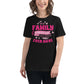 Your Family Is the Best Team – Heart Edition Black Motivational Women’s T-Shirt Lifestyle